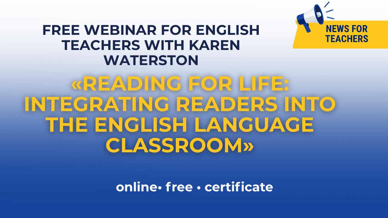 Free Webinar for English Teachers with Karen Waterston